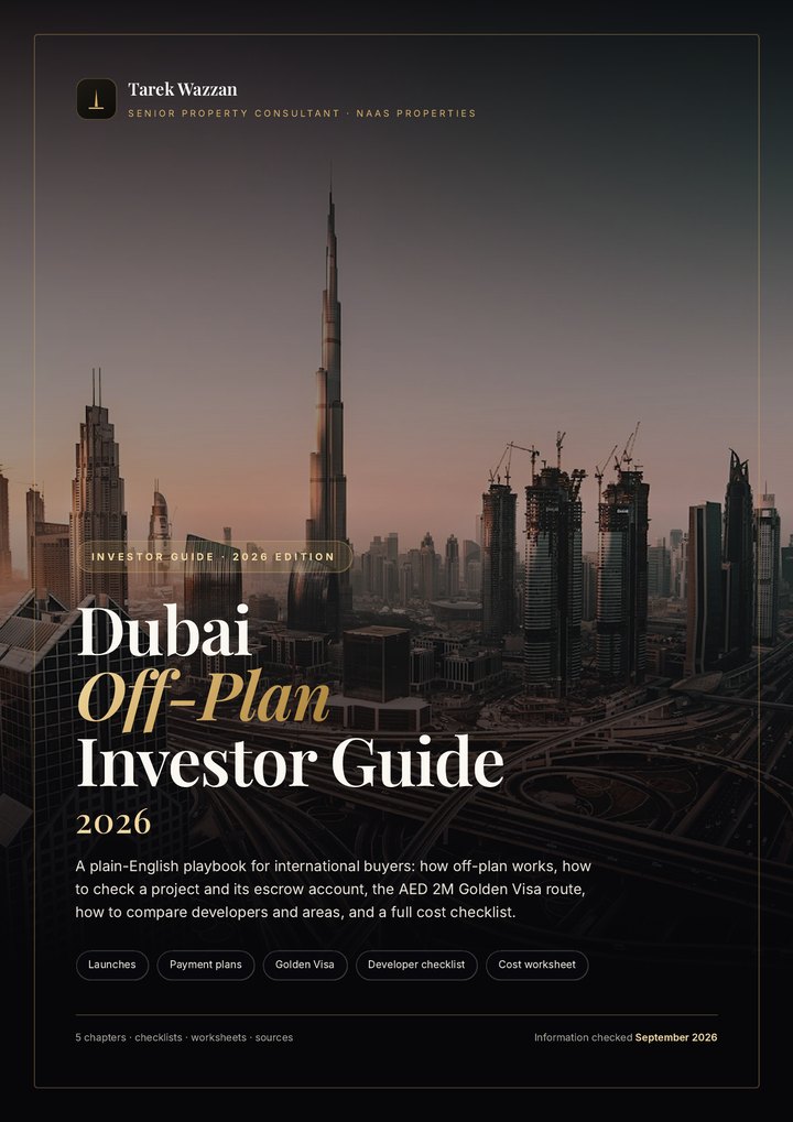 Cover of the Dubai Off-Plan Investor Guide 2026